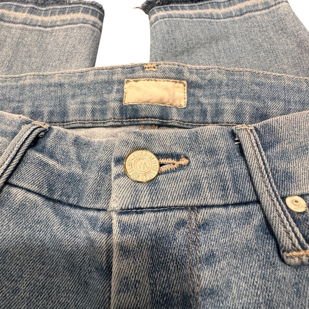 MOTHER Woman’s High Waisted Distressed Ankle Fray Jeans Size 26 - Picture 8 of 11